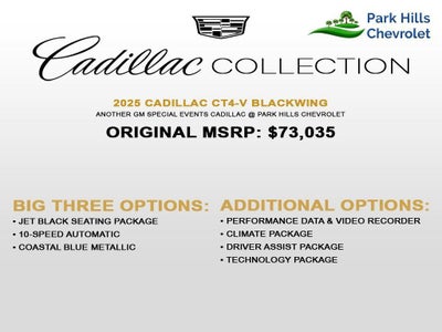 2025 Cadillac CT4-V V-Series Blackwing