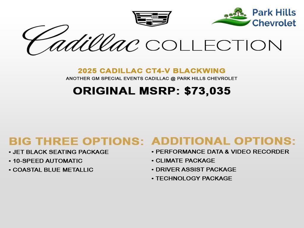 2025 Cadillac CT4-V V-Series Blackwing